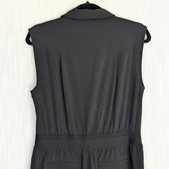 Athleta Black Brooklyn Heights Wide Leg Sleeveless Romper Jumpsuit, size 2 - Picture 3 of 8